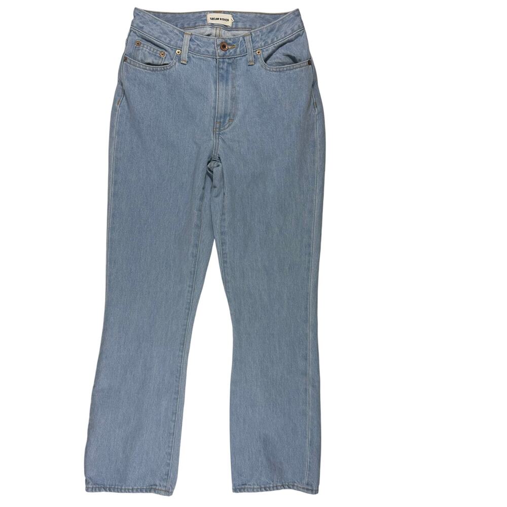 Taylor Stitch Women’s 26 Straight Ankle Jeans Light Wash 100% Cotton USA Made